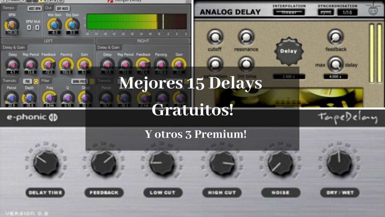 Los 15 Mejores Plugins VST AU De Delay Gratuitos The Home Recordings