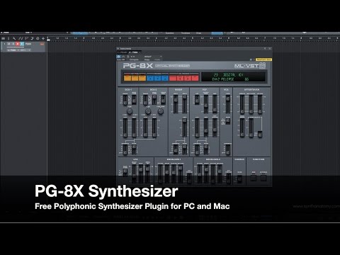 PG-8X - FREE Polyphonic Synthesizer Plugin (PC/MAC)