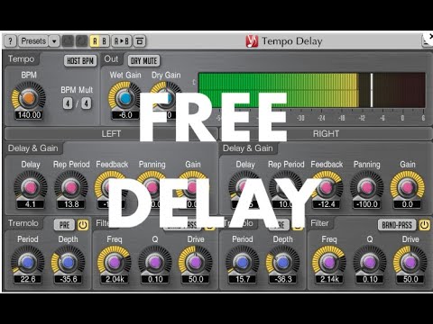 Voxengo Tempo Delay FREE VST/AU PLUGIN Quick Test