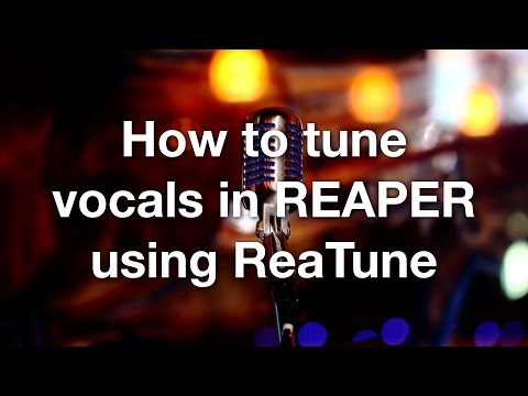 How to tune vocals in REAPER using ReaTune