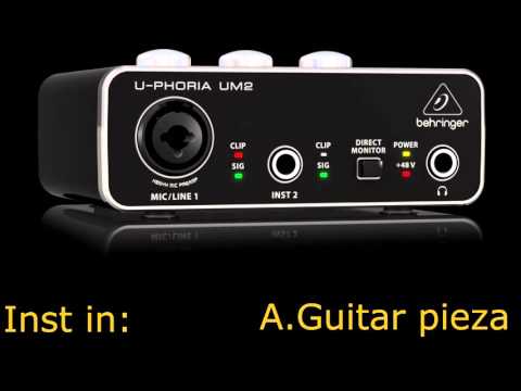 Behringer U-Phoria UM2 record test