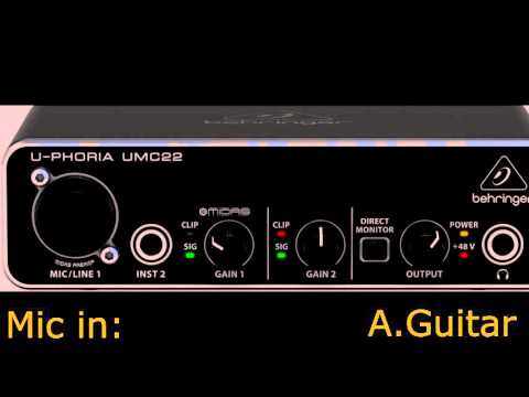 Behringer U-Phoria UMC22 record test