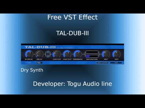 Free VST Effect - TAL-DUB-III (delay effect)