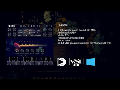 Room Piano v3 Free 64-bit VST plugin instrument for Windows