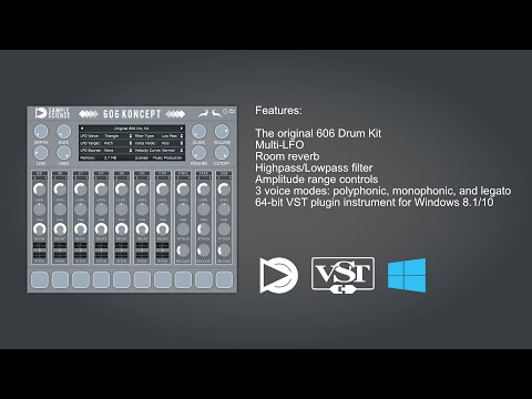 606 Koncept Free 64-bit VST plugin instrument for Windows