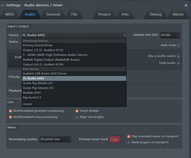 FL Studio Basics: Fix Crackling Audio (Adjust Buffer Size) - THR